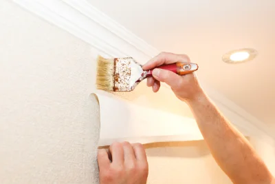 Pose de papier peint à Saint-Étienne-la-Varenne — revêtements muraux et toiles de verre